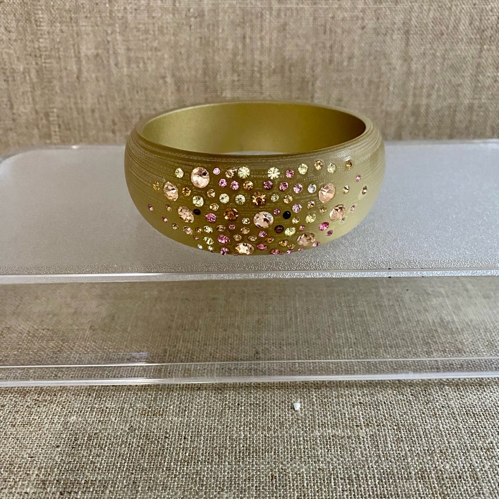 Crystal & Lucite Bracelet, large